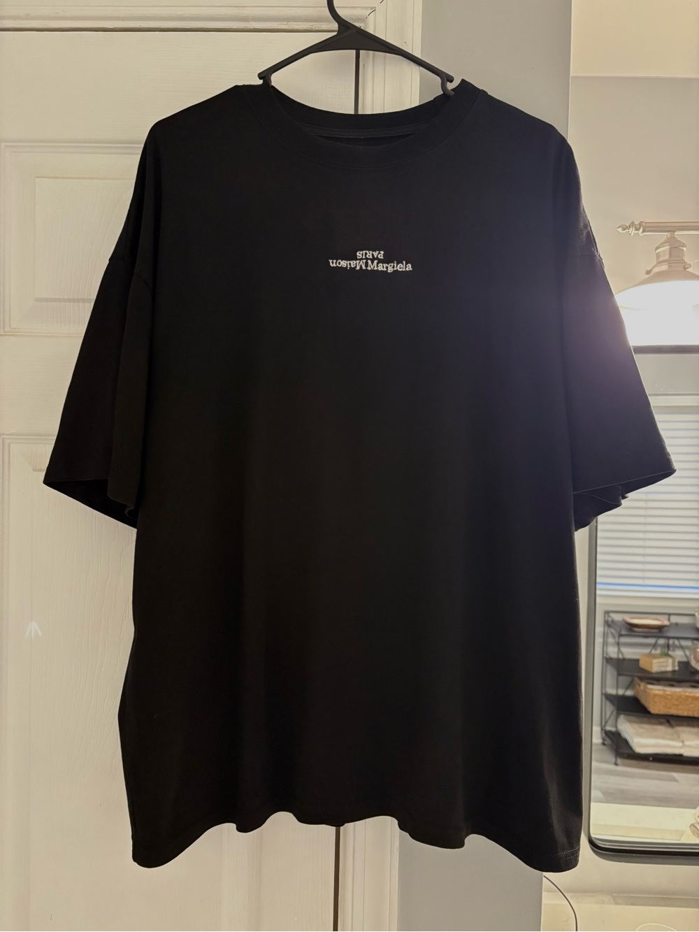 Maison Martin Margiela Black Minimal Logo Short Sleeve T-Shirt